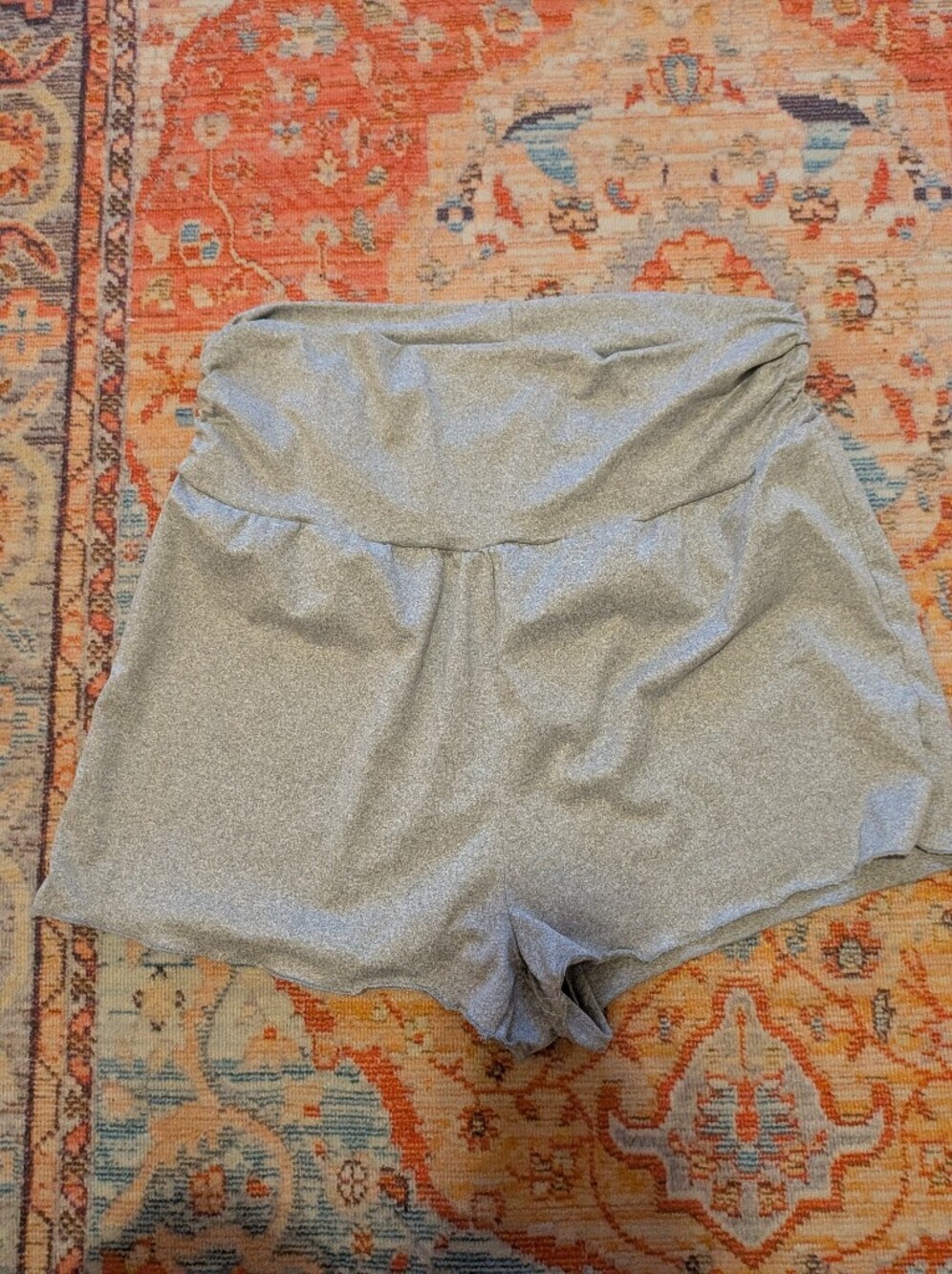 LG High-Waist Lounge Shorts in Gray